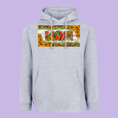 Watermelon Mom License Plate Heavyweight Hoodie Designed By Hra Design Shop