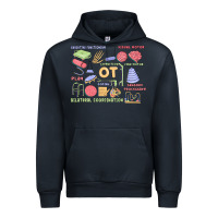 Navy biliteral coordintiom Urban Hoodie - MaliasSmallBusiness