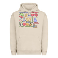 Pigment French Oak biliteral coordintiom Urban Hoodie - MaliasSmallBusiness