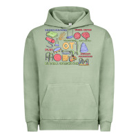 Pigment Oil Green biliteral coordintiom Urban Hoodie - MaliasSmallBusiness