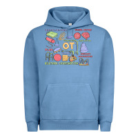 Pigment Pebble Blue biliteral coordintiom Urban Hoodie - MaliasSmallBusiness