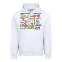 White biliteral coordintiom Urban Hoodie - MaliasSmallBusiness