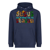 Navy jesus the reason for the season Heavyweight Hoodie - FaDigitalArtStudio