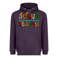 Plum jesus the reason for the season Heavyweight Hoodie - FaDigitalArtStudio