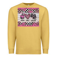 Antique Gold peace love racing Premium Sweatshirt - JahusDesignShop
