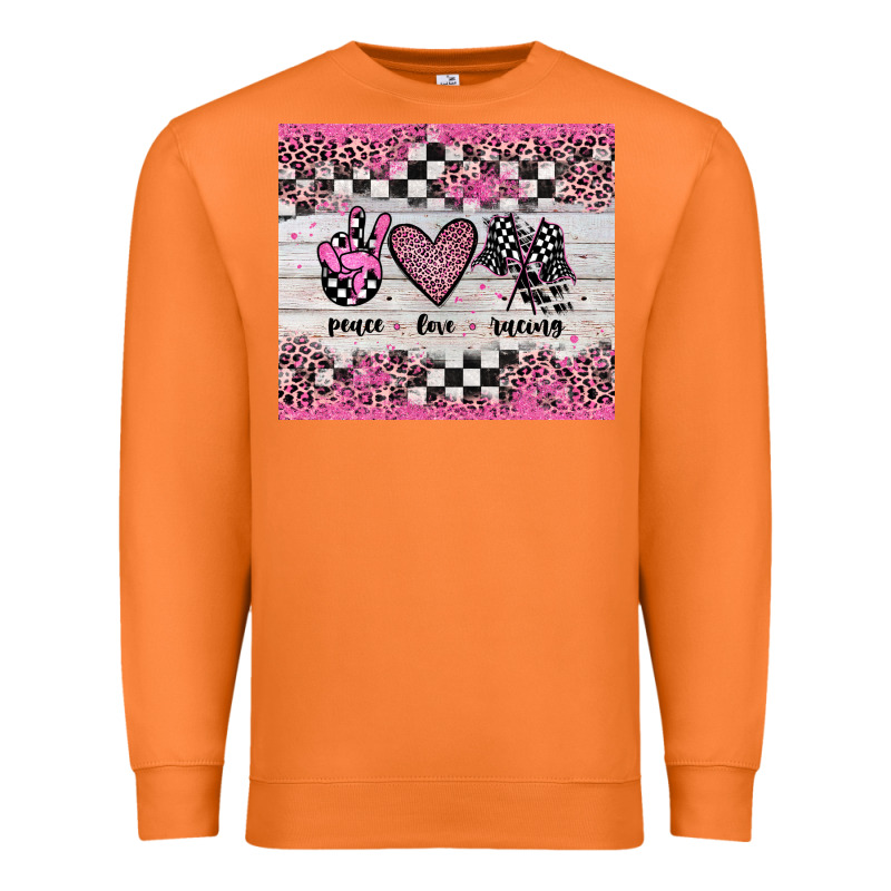 Peace Love Racing Premium Sweatshirt by JahusDesignShop | Teevron