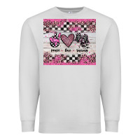 Dove Grey peace love racing Premium Sweatshirt - JahusDesignShop