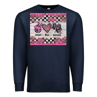 Navy peace love racing Premium Sweatshirt - JahusDesignShop