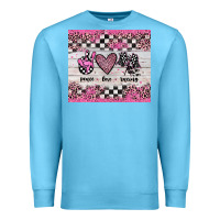 Ocean Blue peace love racing Premium Sweatshirt - JahusDesignShop