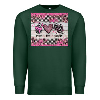 Sports Green peace love racing Premium Sweatshirt - JahusDesignShop