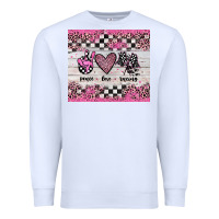 White peace love racing Premium Sweatshirt - JahusDesignShop