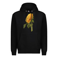 Black teddy bear sunflower Premium Hoodie - LillyAllenDesigns