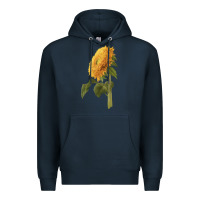 Navy teddy bear sunflower Premium Hoodie - LillyAllenDesigns