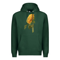 Sports Green teddy bear sunflower Premium Hoodie - LillyAllenDesigns