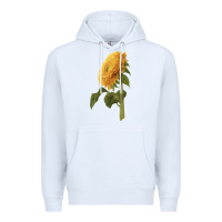 White teddy bear sunflower Premium Hoodie - LillyAllenDesigns