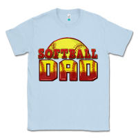 Dusty Blue softball dad Classic Tee - Zillion Design Studio