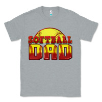 Heather Grey softball dad Classic Tee - Zillion Design Studio