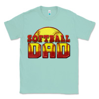Seafoam softball dad Classic Tee - Zillion Design Studio