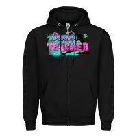 Black dance teacher Zipper Hoodie - texasbilliewilder