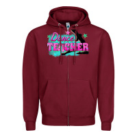 Burgundy dance teacher Zipper Hoodie - texasbilliewilder