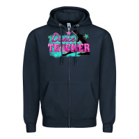 Navy dance teacher Zipper Hoodie - texasbilliewilder