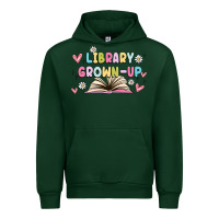 Forest Green library grown up Urban Hoodie - MaliasSmallBusiness
