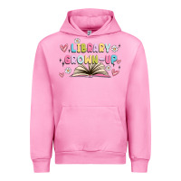 Fuchsia Pink library grown up Urban Hoodie - MaliasSmallBusiness