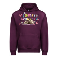 Mauve Wine library grown up Urban Hoodie - MaliasSmallBusiness
