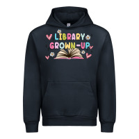 Navy library grown up Urban Hoodie - MaliasSmallBusiness