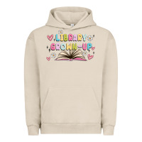 Pigment French Oak library grown up Urban Hoodie - MaliasSmallBusiness