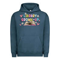 Pigment Midnight Navy library grown up Urban Hoodie - MaliasSmallBusiness