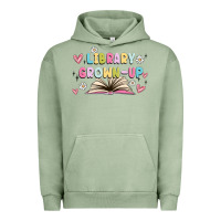 Pigment Oil Green library grown up Urban Hoodie - MaliasSmallBusiness