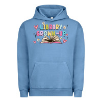 Pigment Pebble Blue library grown up Urban Hoodie - MaliasSmallBusiness