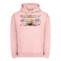Pigment Salmon library grown up Urban Hoodie - MaliasSmallBusiness
