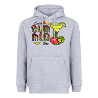 Heather Grey sweet summer time Heavyweight Hoodie - CowhideDigitalArt