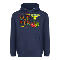 Navy sweet summer time Heavyweight Hoodie - CowhideDigitalArt