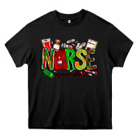 Black Nurse Juneenth Heavy Core Tee - CowhideDigitalArt