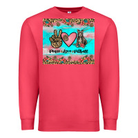 Cardinal peace love pitbull Premium Sweatshirt - JahusDesignShop