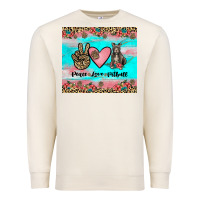 Sandshell peace love pitbull Premium Sweatshirt - JahusDesignShop