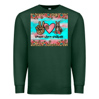 Sports Green peace love pitbull Premium Sweatshirt - JahusDesignShop