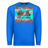 True Royal peace love pitbull Premium Sweatshirt - JahusDesignShop
