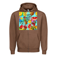 Chestnut fruits tie dye seamless pattern Zipper Hoodie - Zillion Design Studio