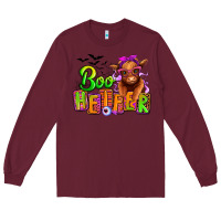 Burgundy Boo Heifer baby Cow Long Sleeve Tee - RanaPortraitStore