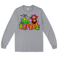 Heather Grey Boo Heifer baby Cow Long Sleeve Tee - RanaPortraitStore