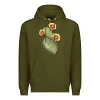 Army Green opuntia phaeacantha Premium Hoodie - LillyAllenDesigns