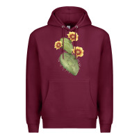 Burgundy opuntia phaeacantha Premium Hoodie - LillyAllenDesigns