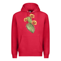 Cardinal opuntia phaeacantha Premium Hoodie - LillyAllenDesigns