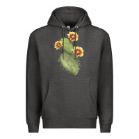 Charcoal Heather opuntia phaeacantha Premium Hoodie - LillyAllenDesigns