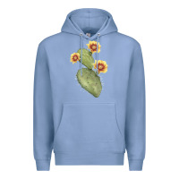 Colony Blue opuntia phaeacantha Premium Hoodie - LillyAllenDesigns