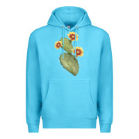Ocean Blue opuntia phaeacantha Premium Hoodie - LillyAllenDesigns